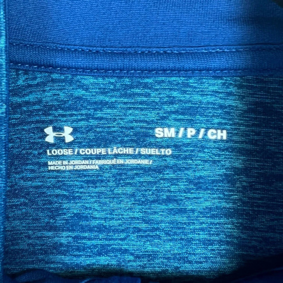 Under Armour Mens UA Tech 2.0 Half Zip Pullover Shirt Long Sleeve Blue Small NWT - Picture 2 of 12